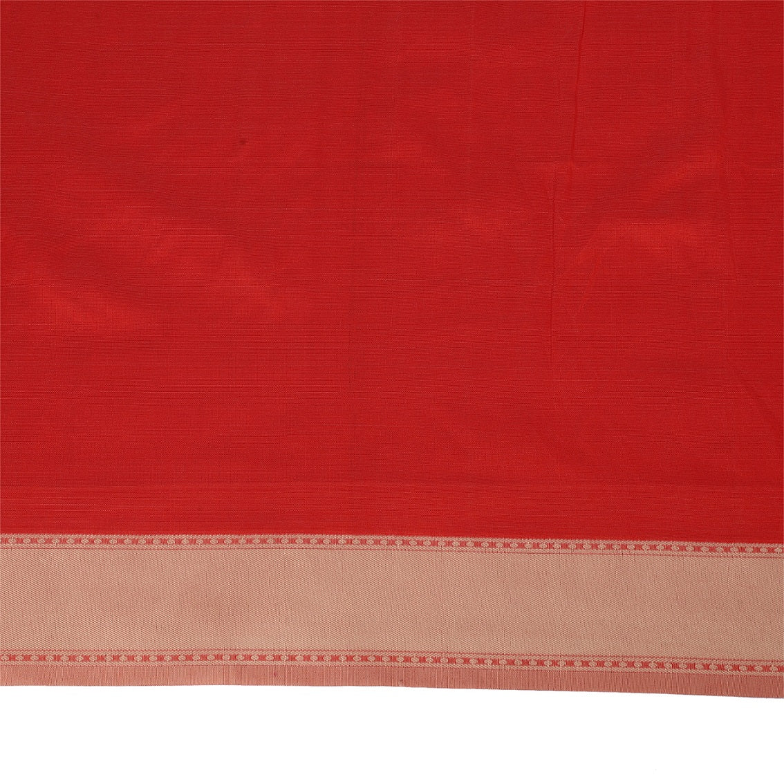 Jamdani Banarasi Peach Chanderi Silk Saree with Thread Work Jaal