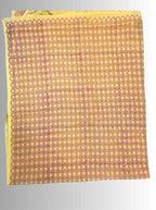 handloom cotton linen hand block print saree with blouse
