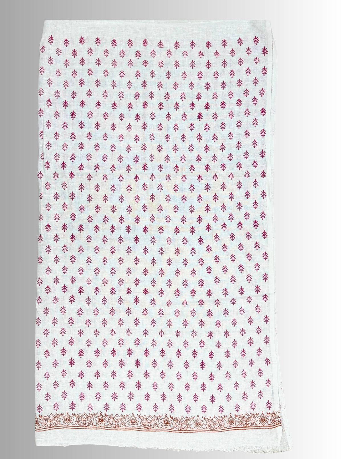 handloom cotton linen lilac hand block print saree with blouse
