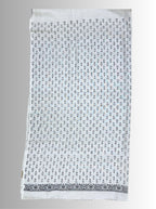 handloom cotton linen lilac hand block print saree with blouse