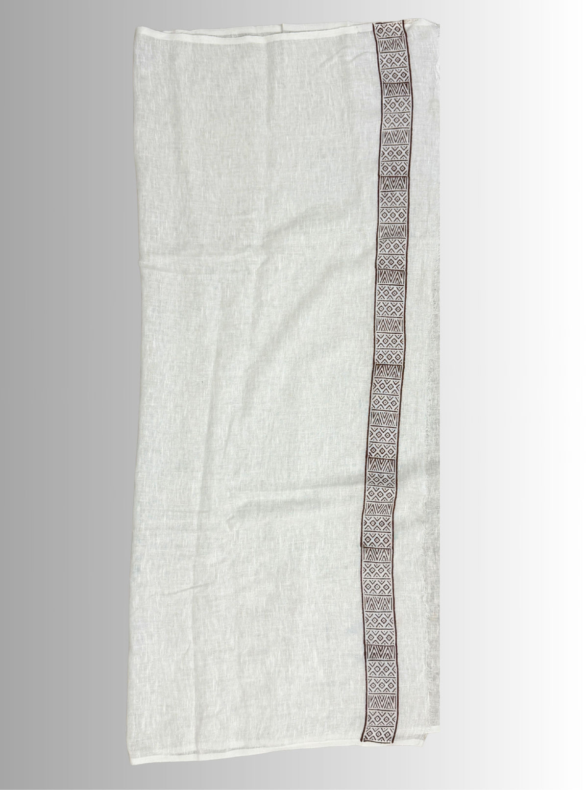 handloom cotton jaal hand block print saree with blouse