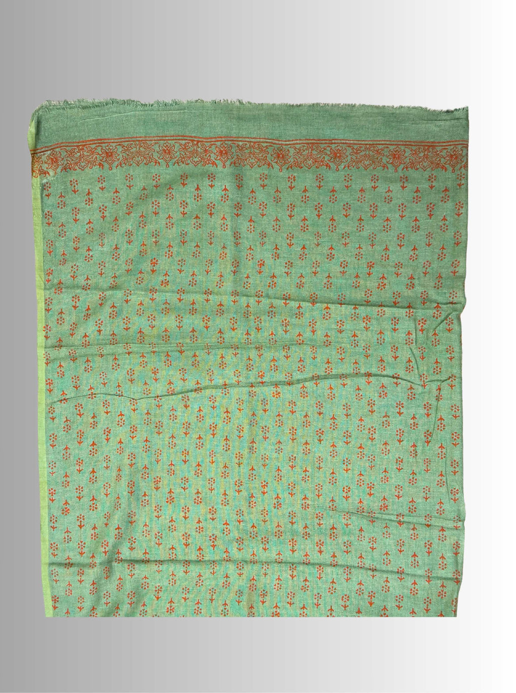 handloom cotton linen lilac hand block print saree with blouse