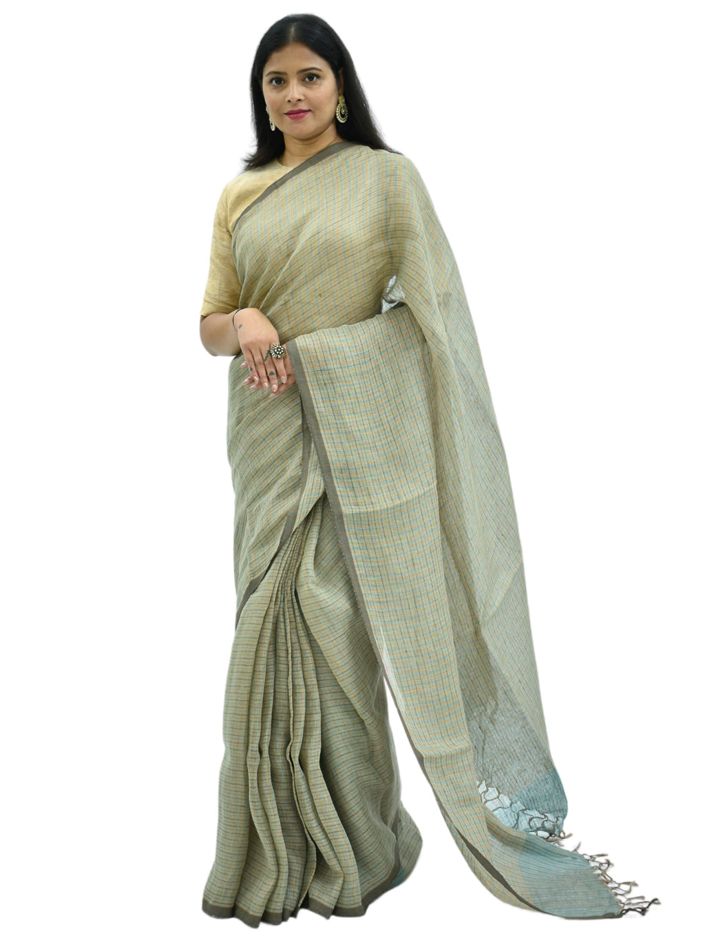 Pure Handloom Linen Saree Collection