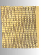 handloom cotton linen white motif block print saree with attached blouse