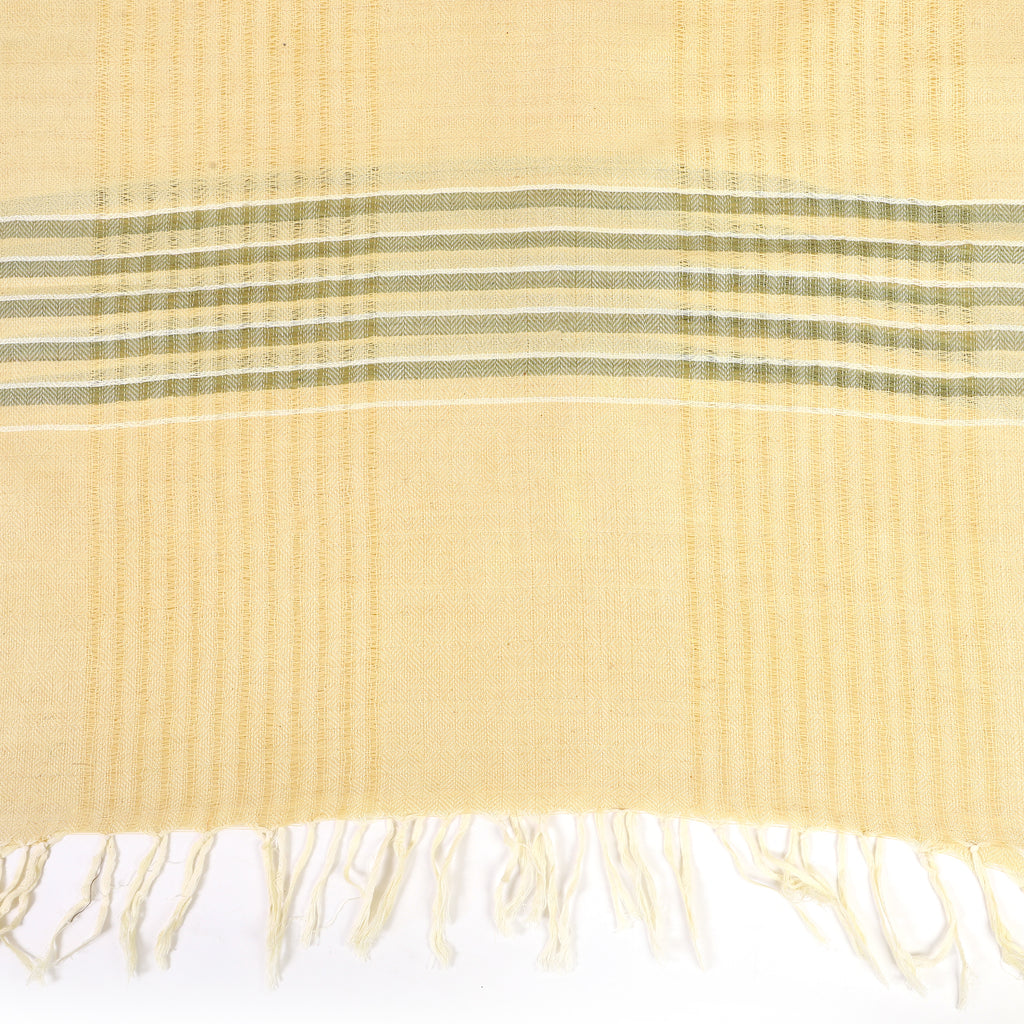 Organic Cotton Handloom Haldi Yellow Stole