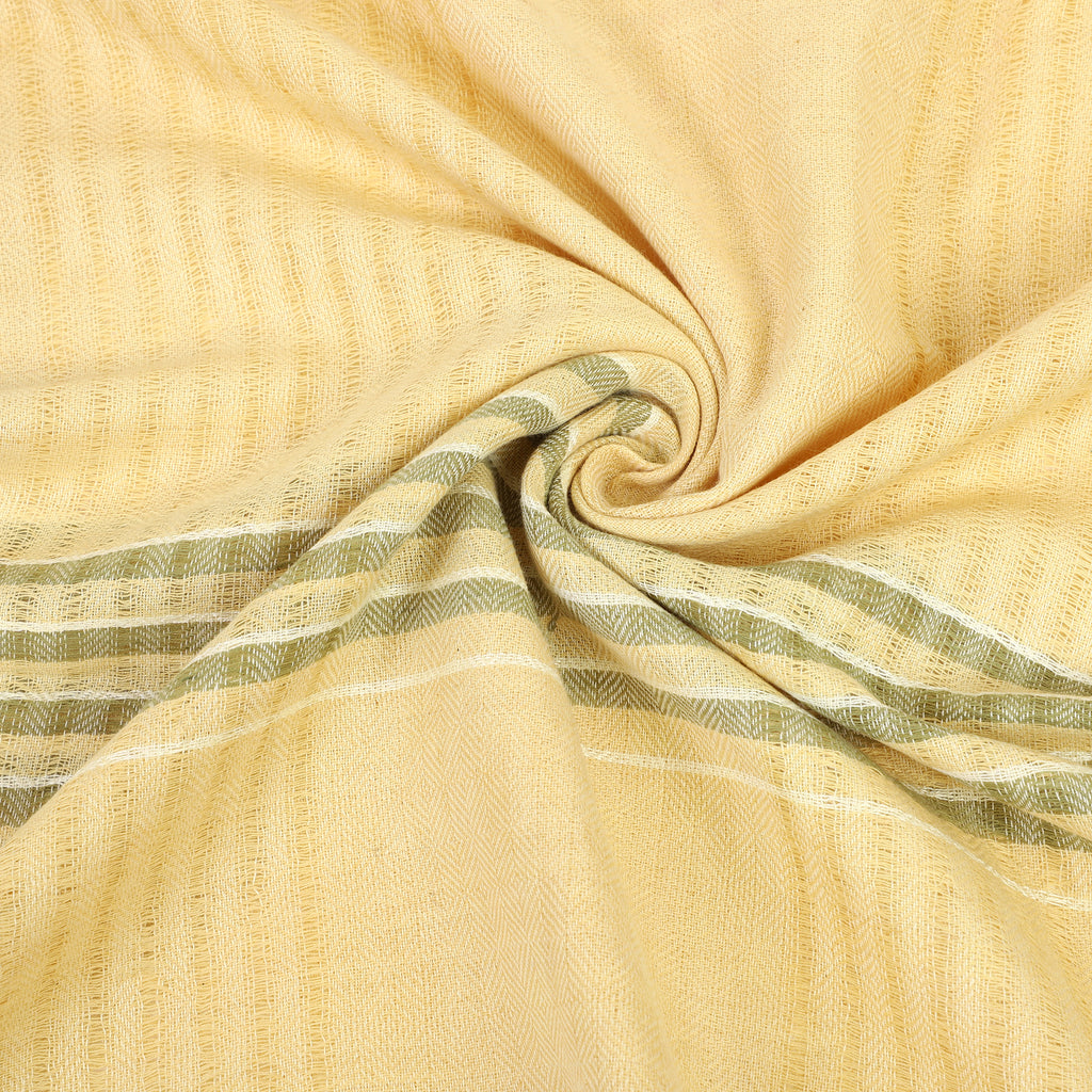 Organic Cotton Handloom Haldi Yellow Stole