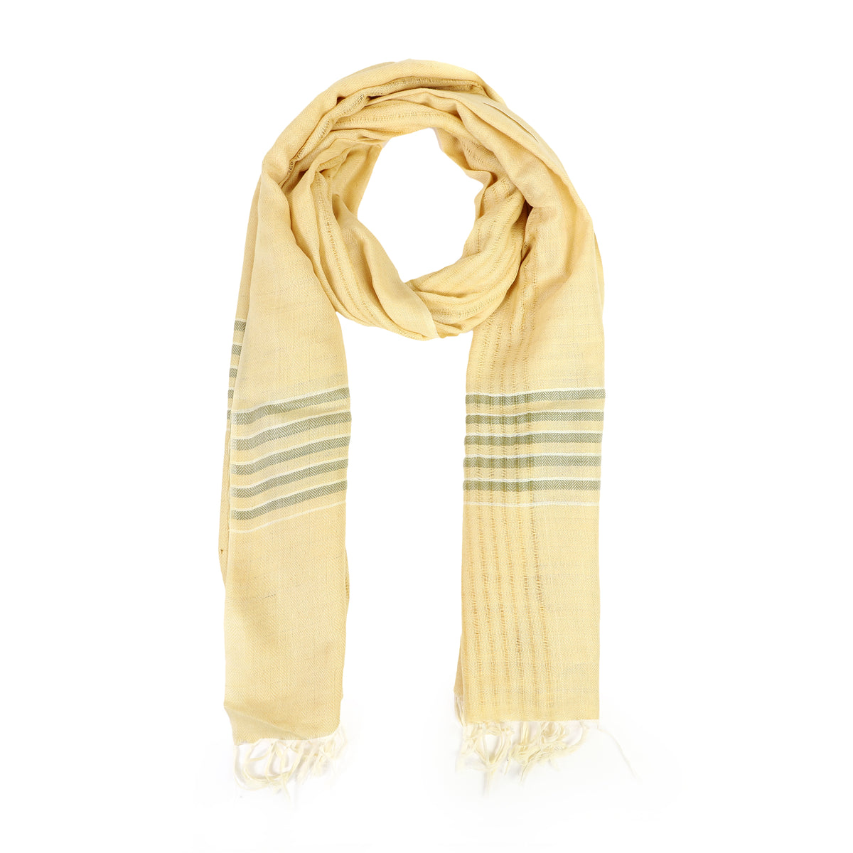 Organic Cotton Handloom Haldi Yellow Stole