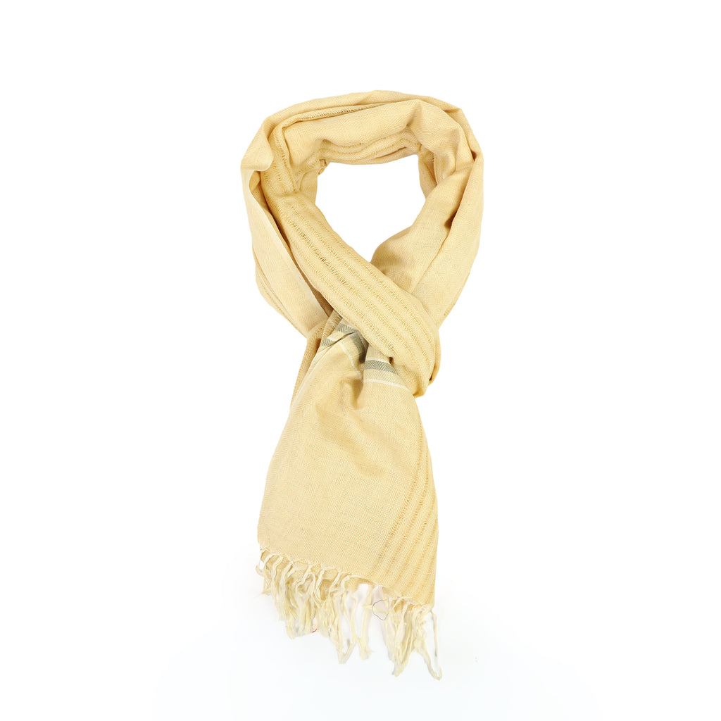 Organic Cotton Handloom Haldi Yellow Stole