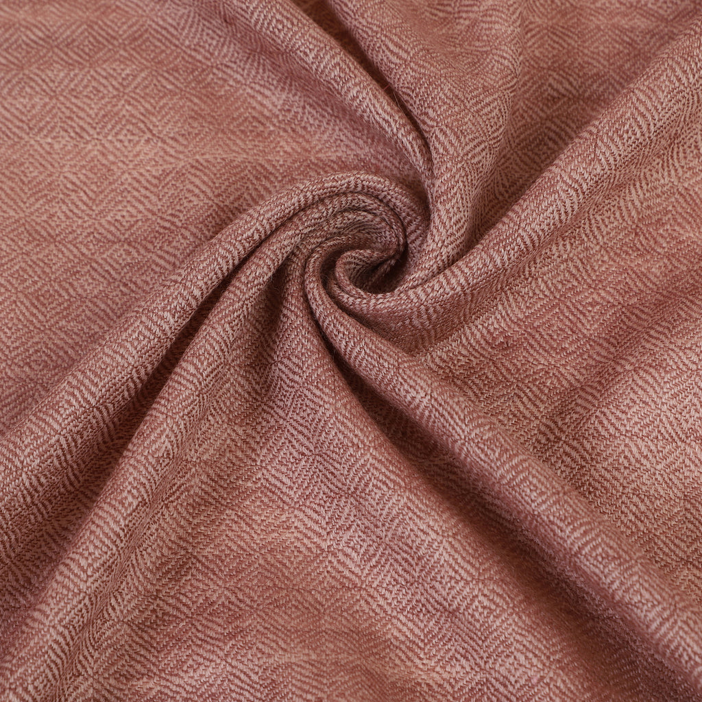 Merino Wool Handloom Stole with Diamond Weave
