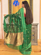 Emarald Chanderi Pattu Silk Saree