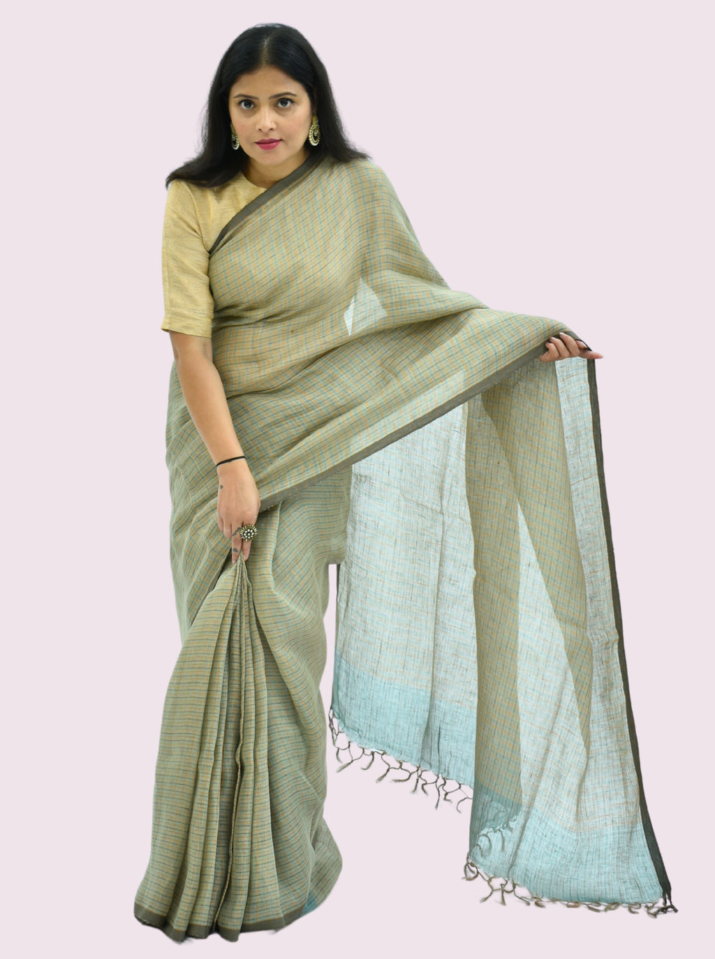 Pure Handloom Linen Saree Collection