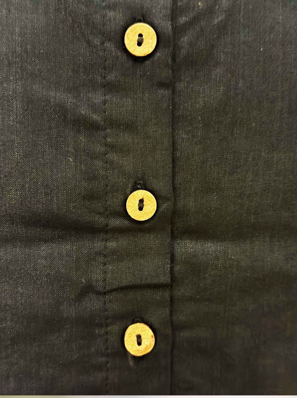 Pure Handloom Kosa Silk Black solid Boat Neck Blouse