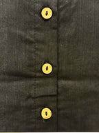 Pure Handloom Kosa Silk Black solid Boat Neck Blouse