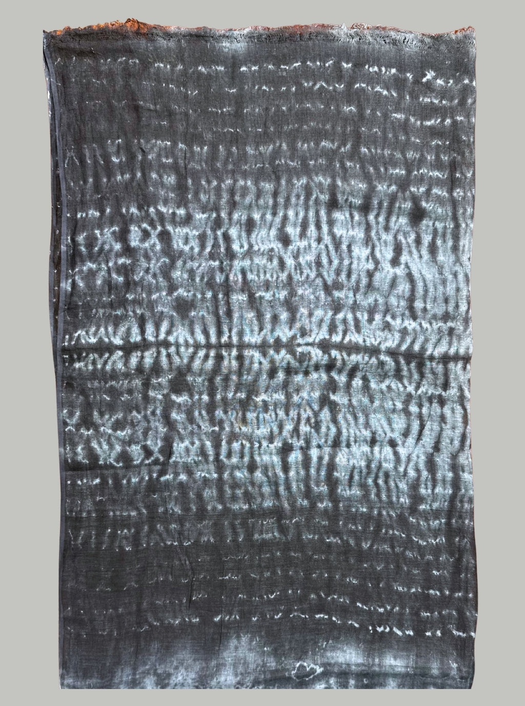 tye and dye grey colour handloom linen saree