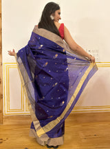 Orchid Purple Chanderi Katan Silk Saree