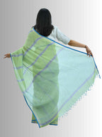 Pure Handloom Brown Linen Saree