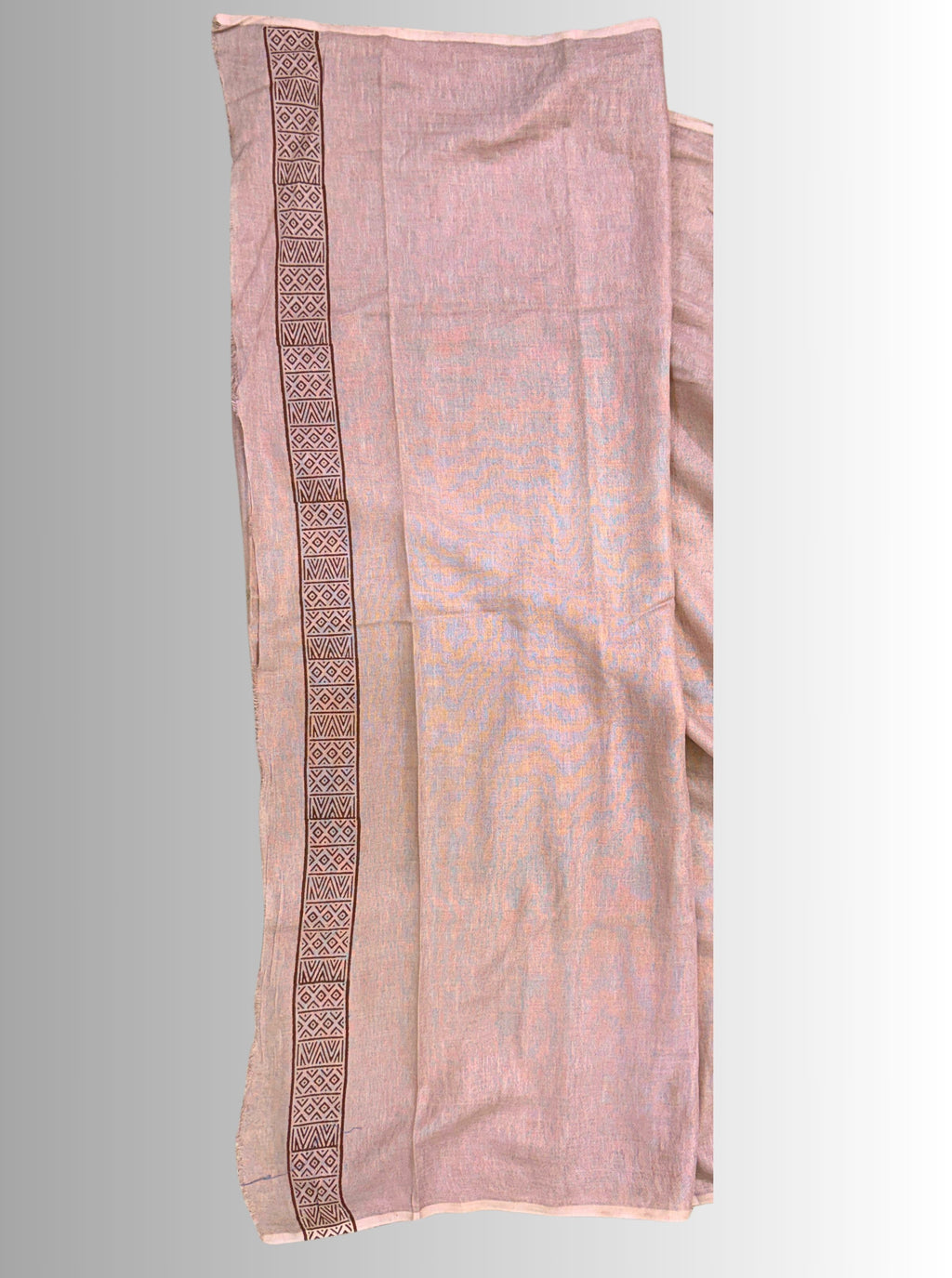 handloom cotton jaal hand block print saree with blouse
