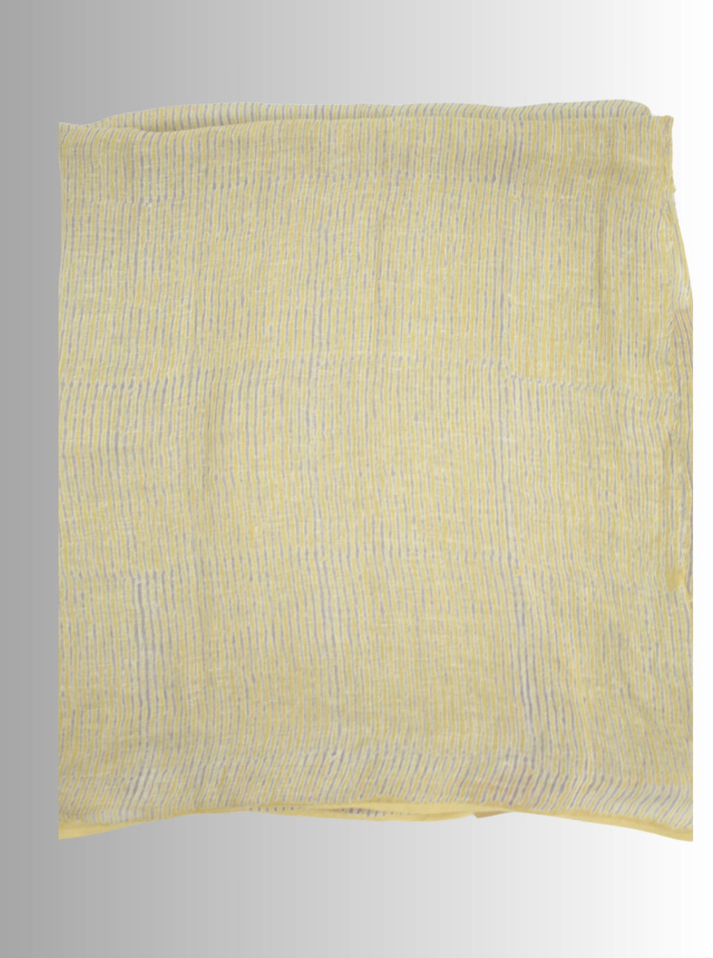 Pure Handloom Linen Brown Handblock Print Saree