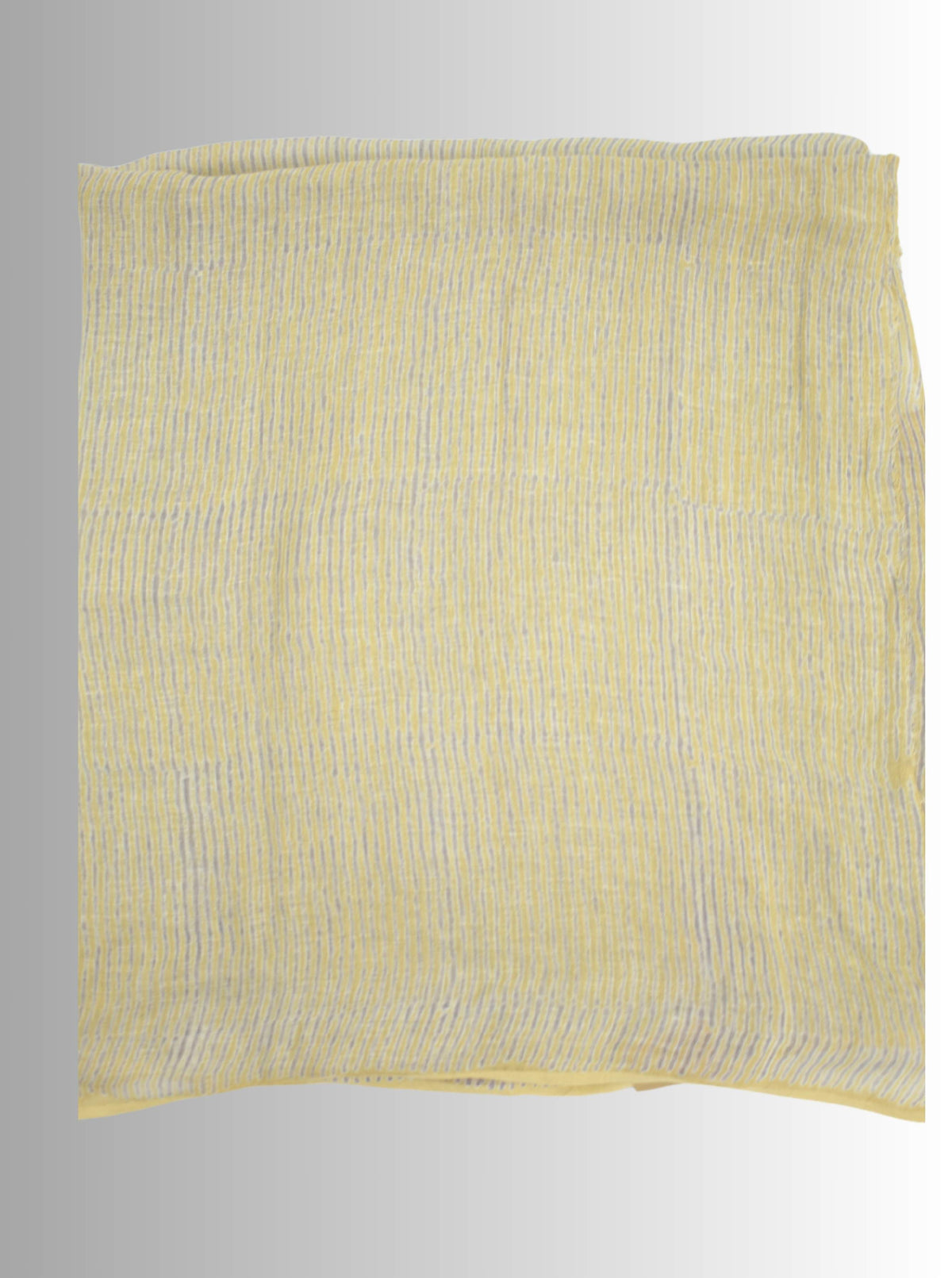 Pure Handloom Linen Brown Handblock Print Saree