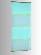 Pure Handloom Linen Multicolor Check Saree