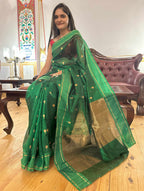 Emarald Chanderi Pattu Silk Saree