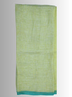 Pure Handloom Linen Lemom Green Saree