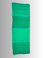 Pure Handloom Linen Emerald Green Check Saree