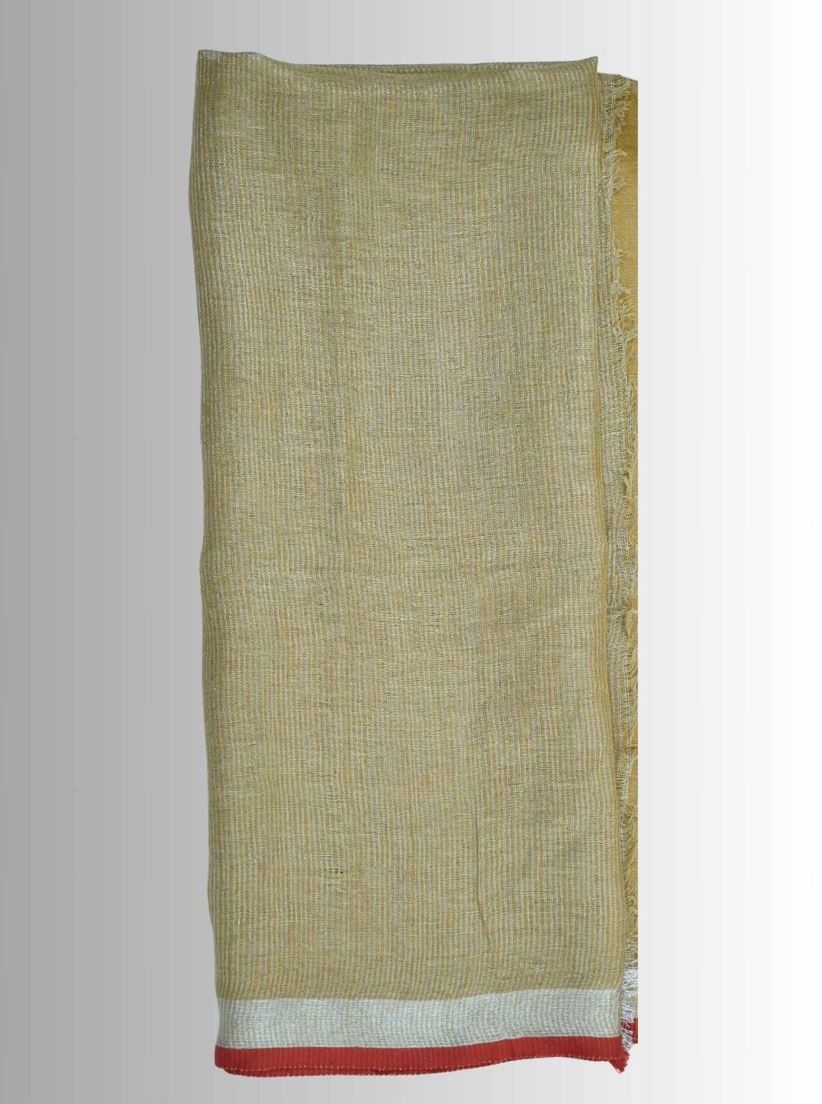 Pure Handloom Brown Linen Saree