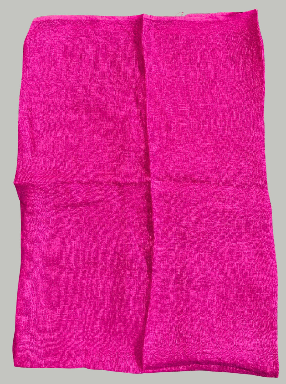 Pink handloom linen saree with hand block print with blouse