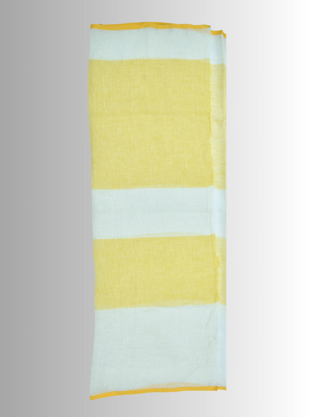Pure Handloom Linen Multicolor Saree