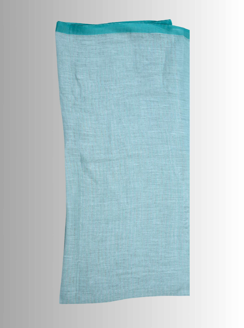 Pure Handloom Linen Sky Blue Saree