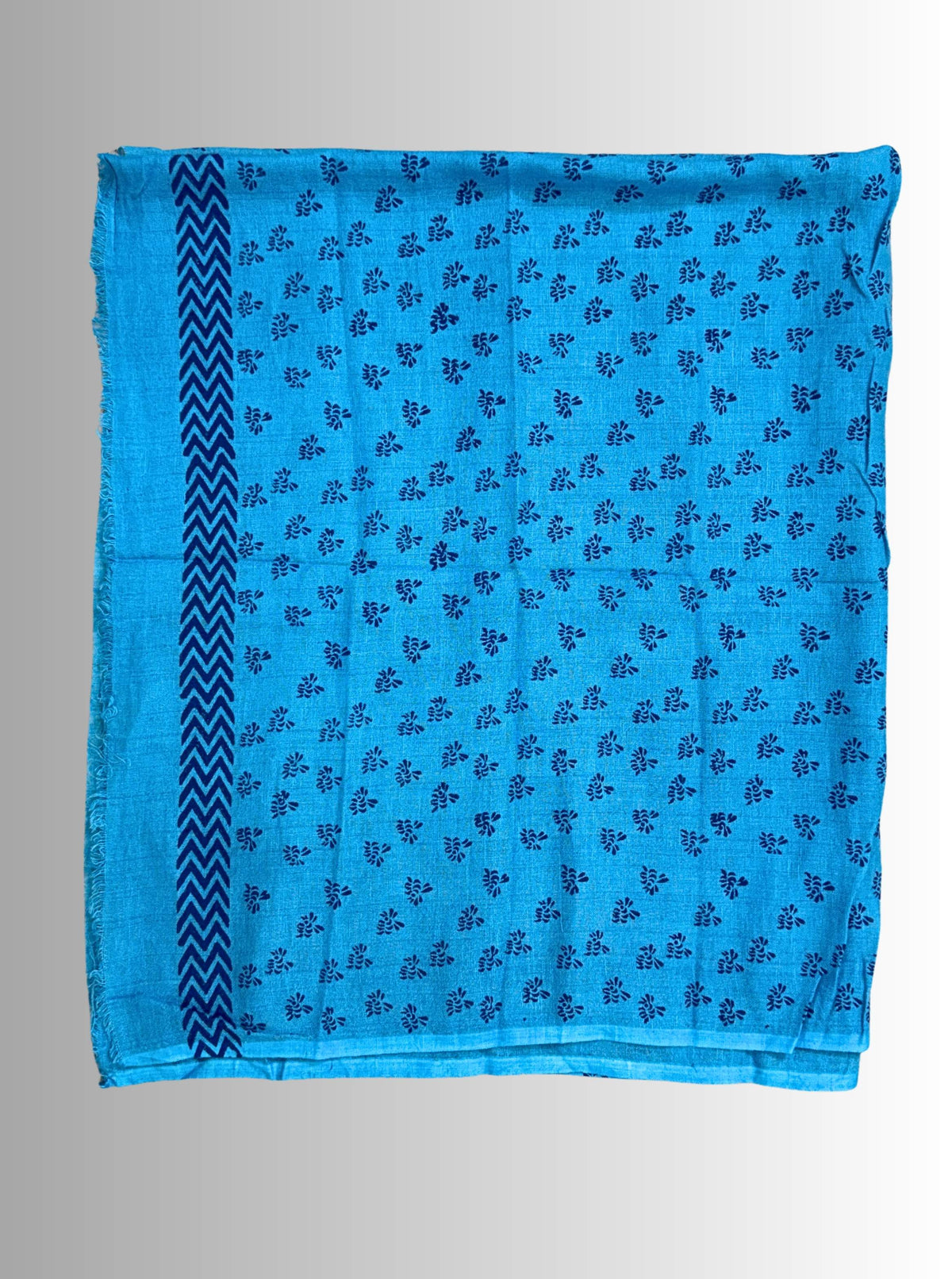 handloom cotton linen white hand block print saree with blouse