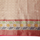 Tissue Silk Banarasi Metallic Green Saree with Meenakari Jaal Work