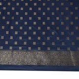 Katan Silk Banarasi Grey Saree with Jamewar Lehariya Work