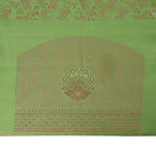 Katan Silk Banarasi Cream Saree with Meenakari Jungla Work.