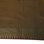 Cotton Silk Banarasi Dark Olive Green Saree with Brocade Work