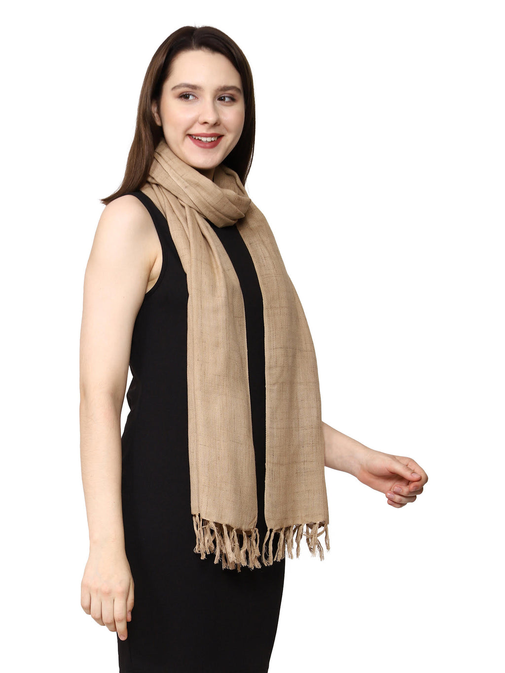 Cotton & Irri Silk Handloom Stole